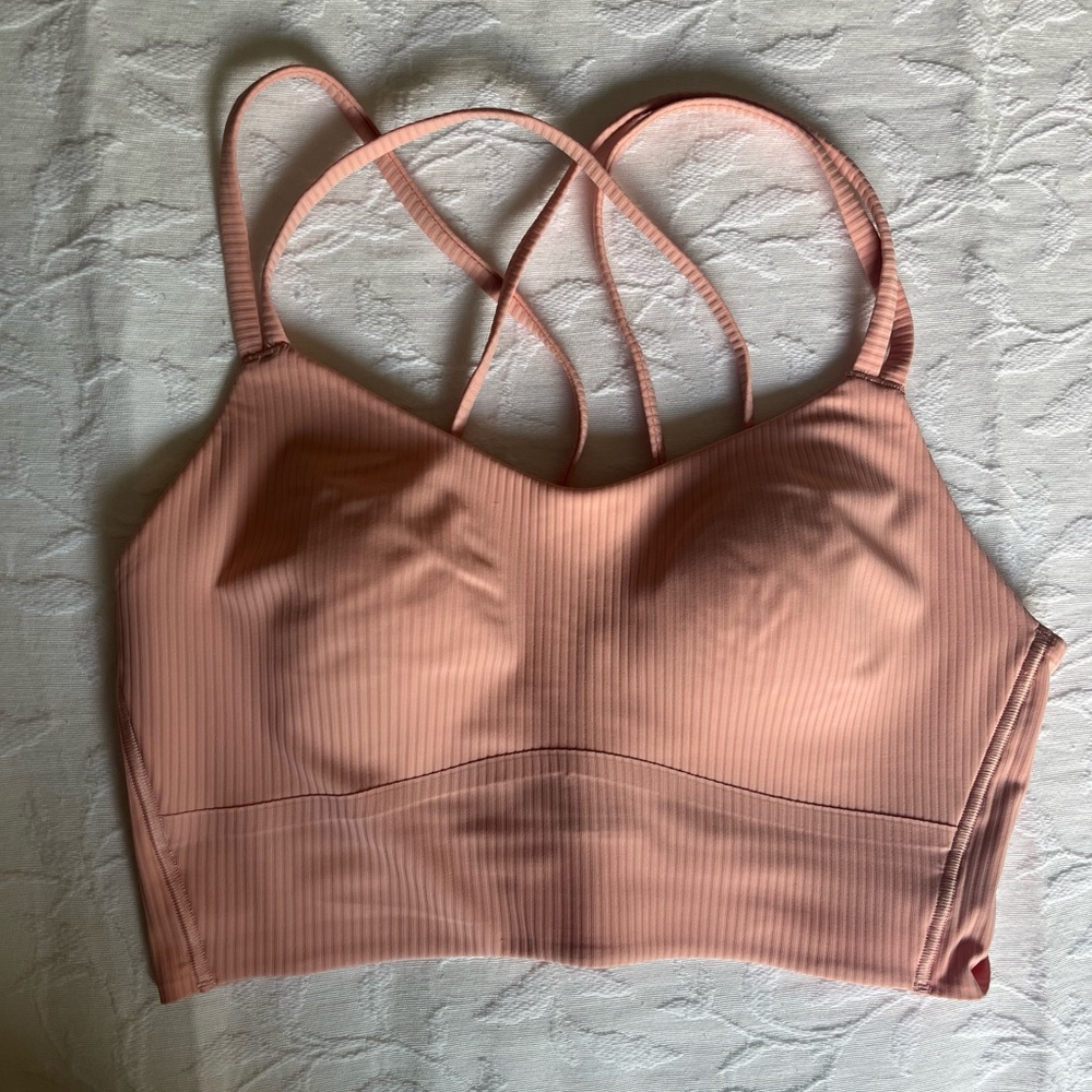 Like a cloud ribbed long line bra